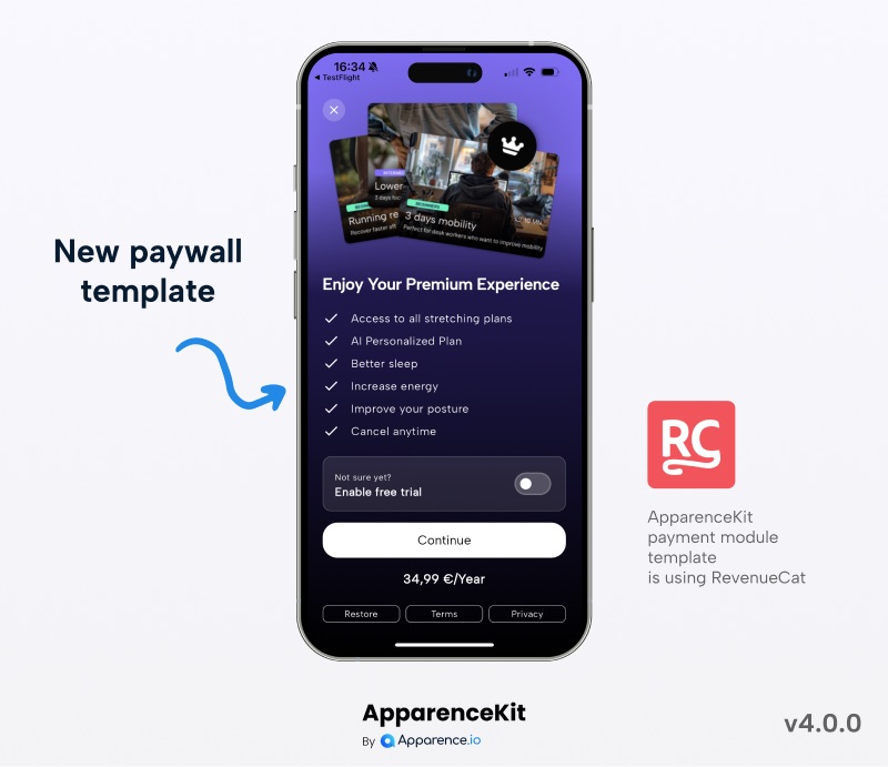 ApparenceKit paywall