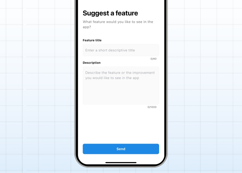 feature request form