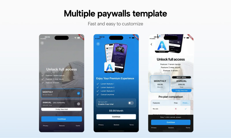 ApparenceKit V5 paywall templates