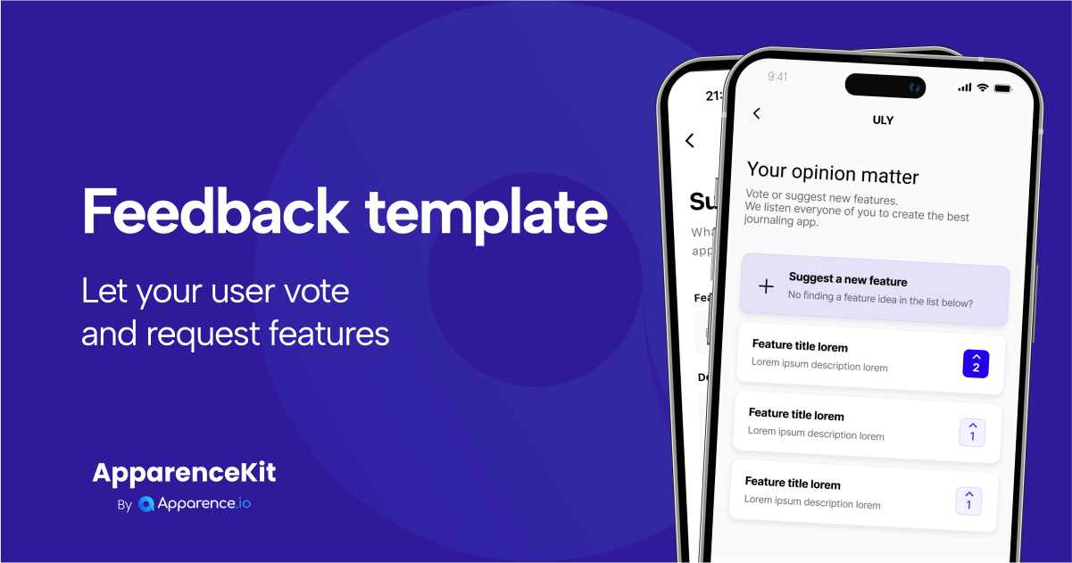 ApparenceKit Flutter feedback template release  blog card image