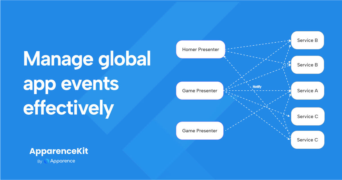 How to manage global events in your Flutter app  blog card image