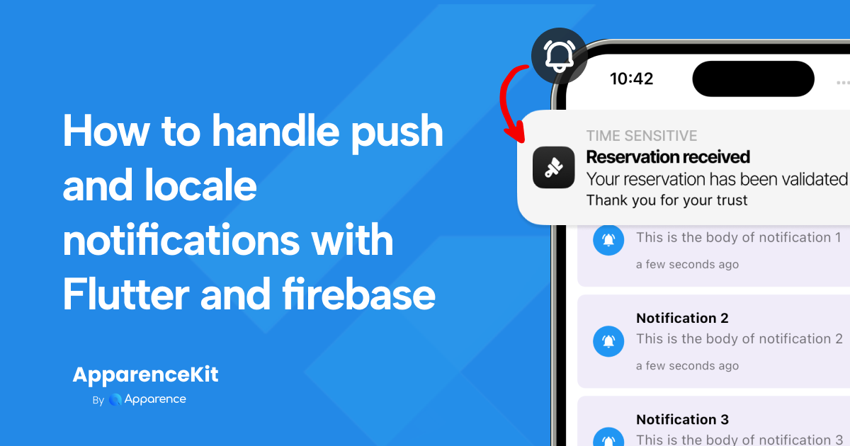 Handle notifications in Flutter with Firebase  blog card image