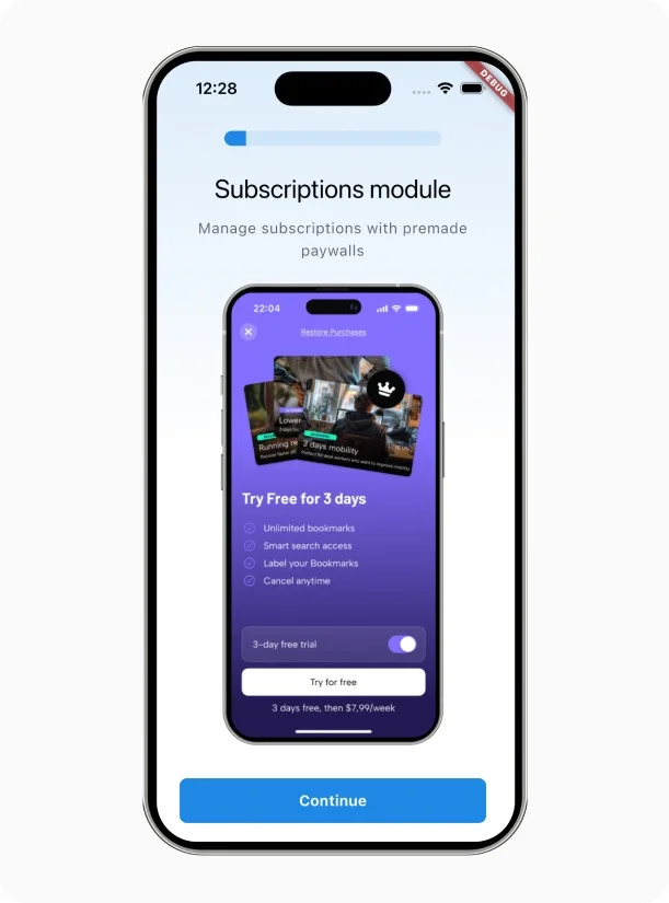 flutter onboarding feature template