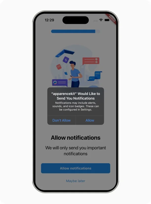 flutter permissions feature template