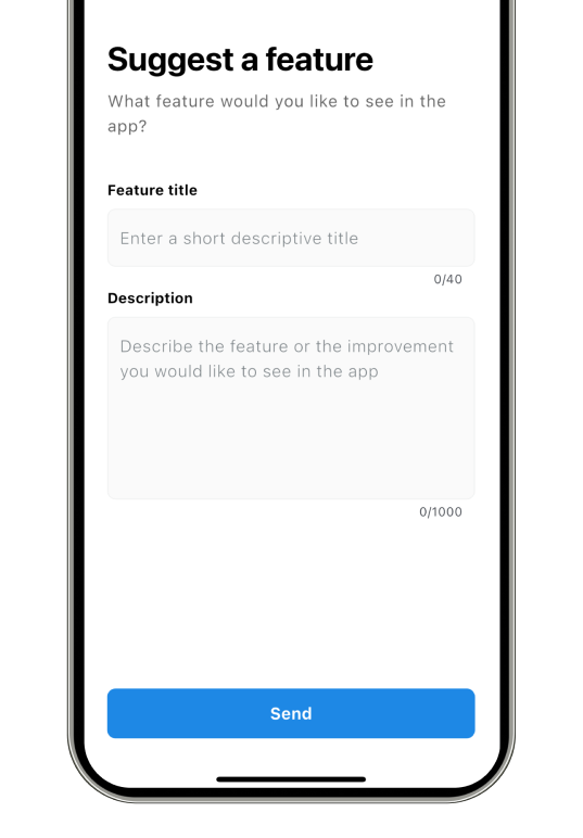 feature request form template