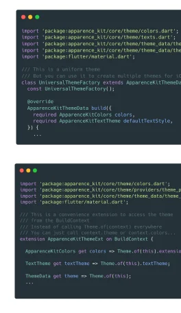 Supercharge Flutter theme