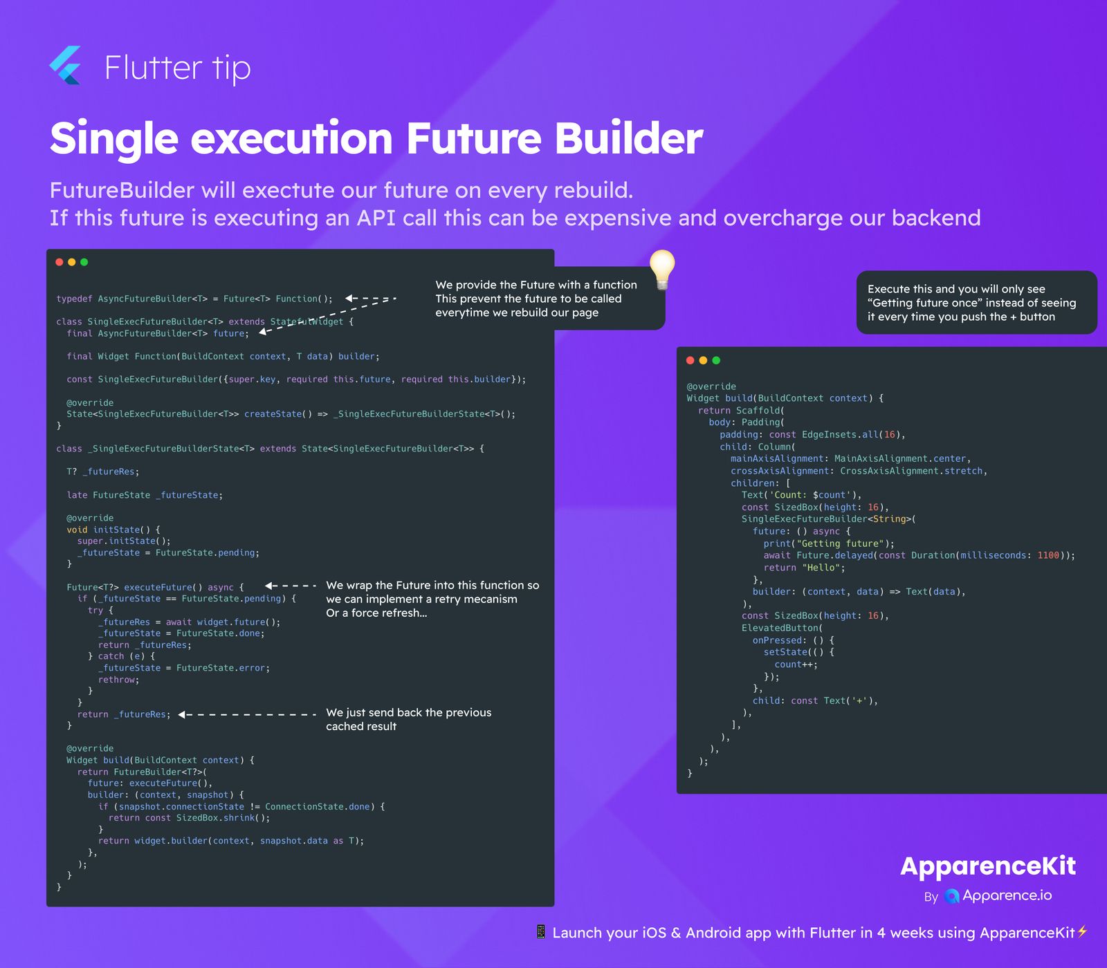 Single execution Future Builder  blog card image