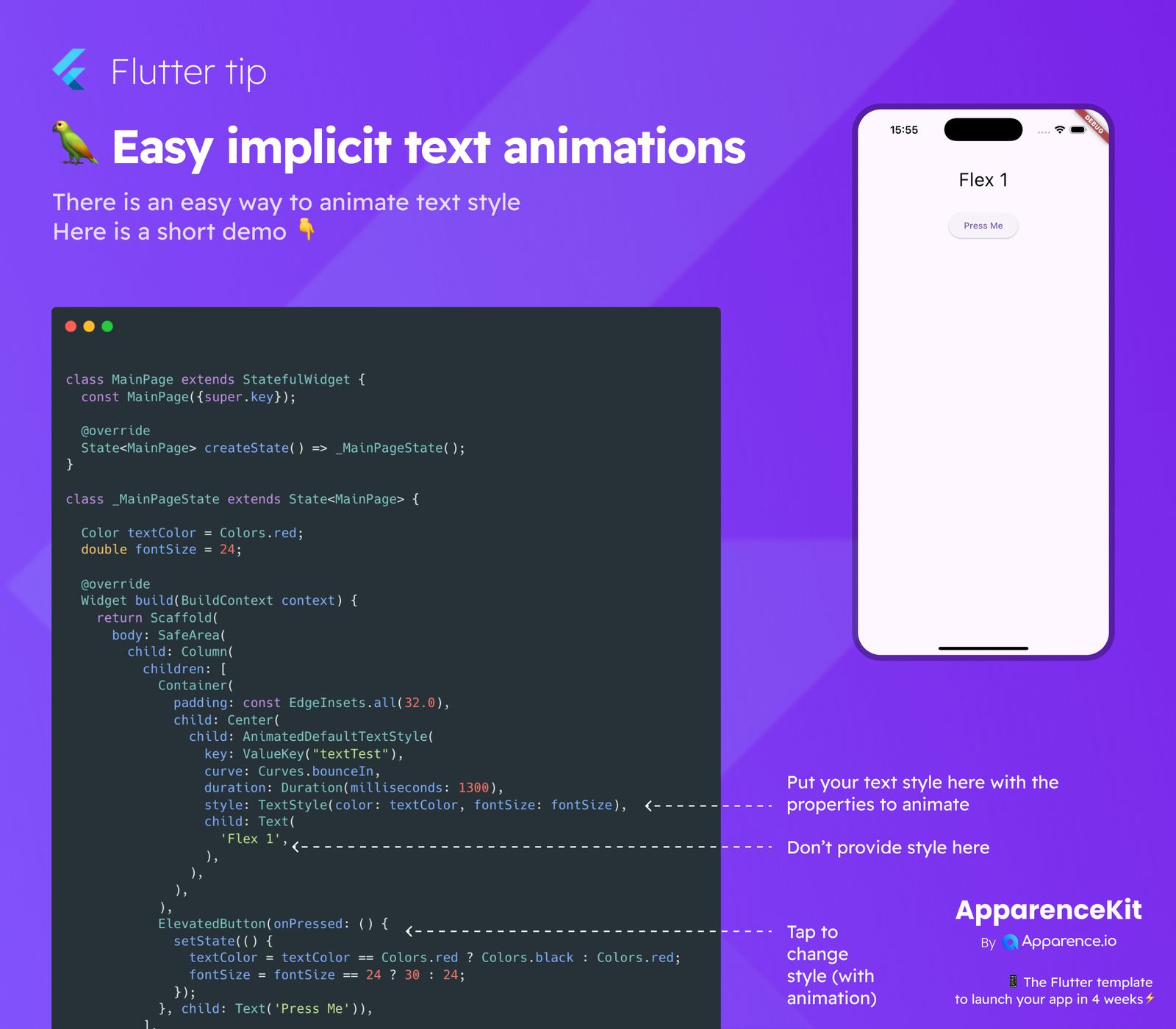 Easy implicit text animations  blog card image