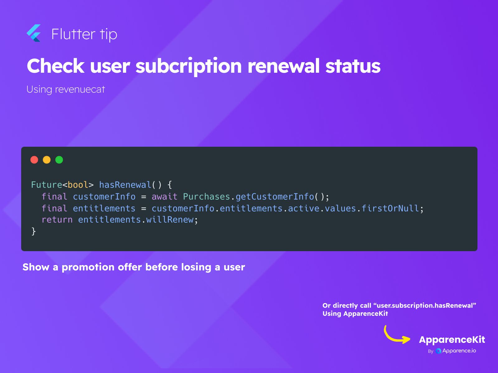 Check user subcription renewal status  blog card image