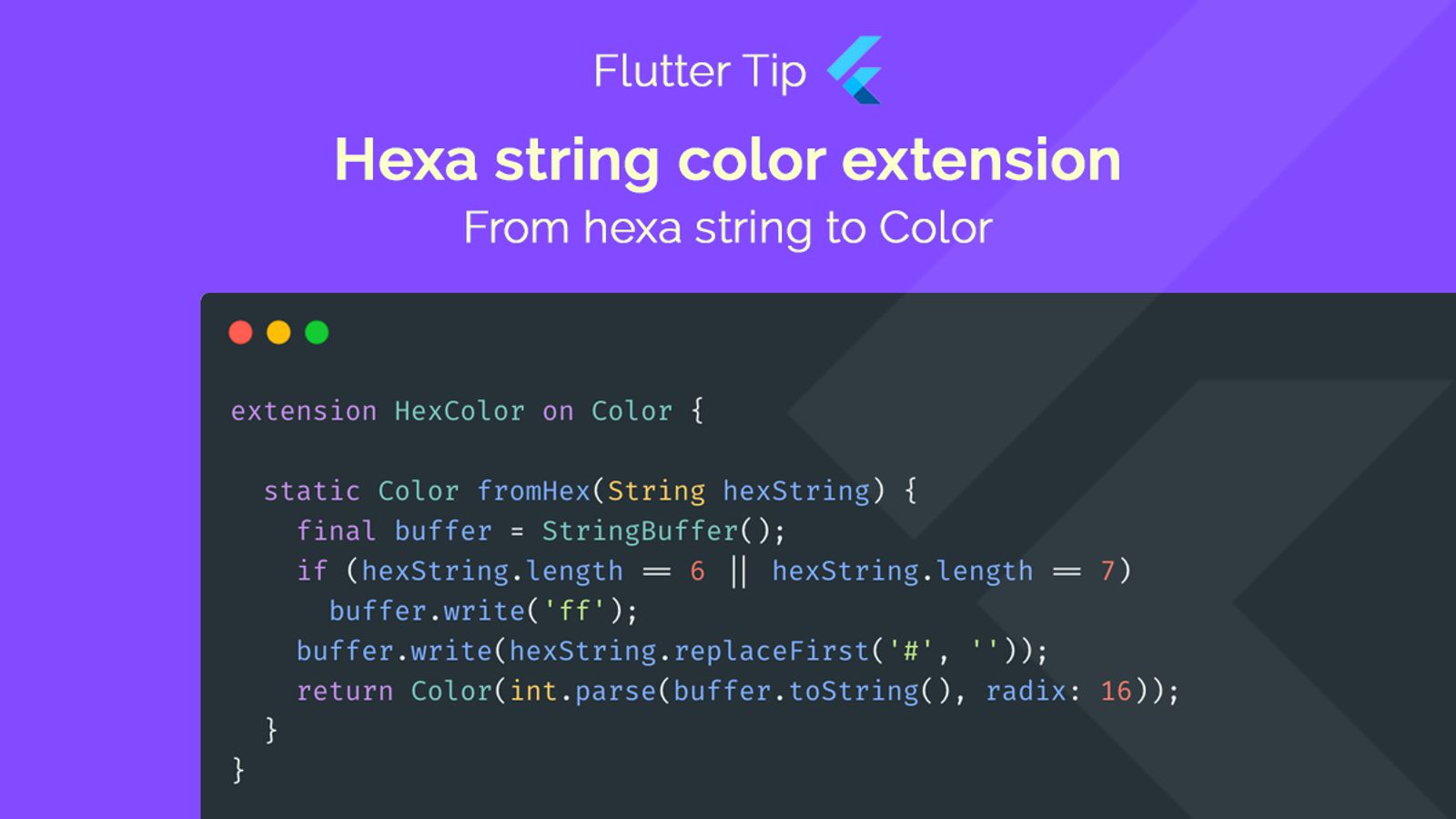 Hexa string color extension  blog card image