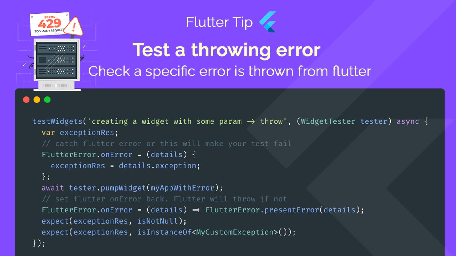 Test a throwing error  blog card image
