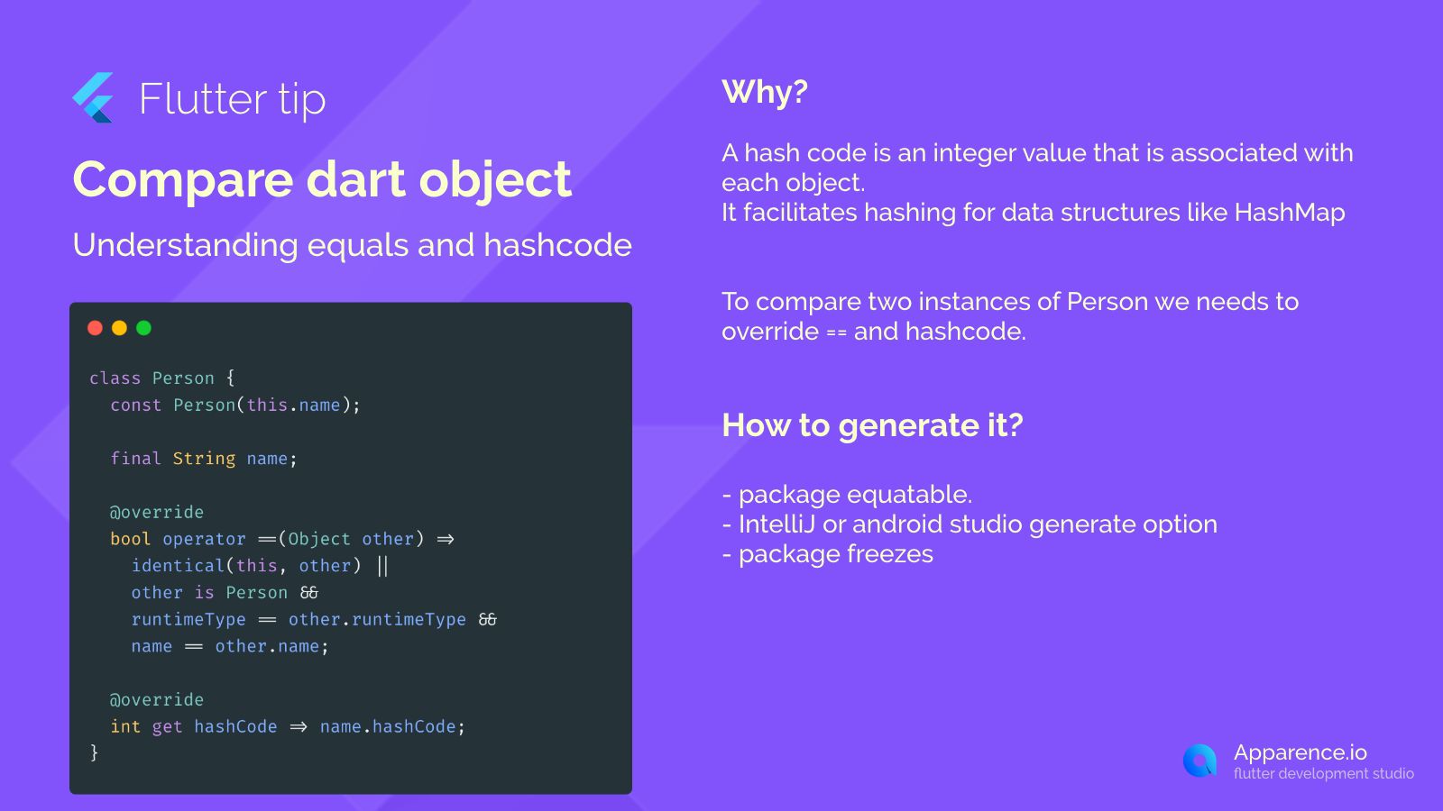 Compare dart object  blog card image