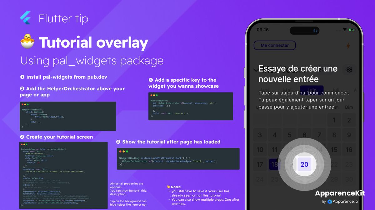 Guide Users Easily: Tutorial Overlays in Flutter with pal_widgets  blog card image