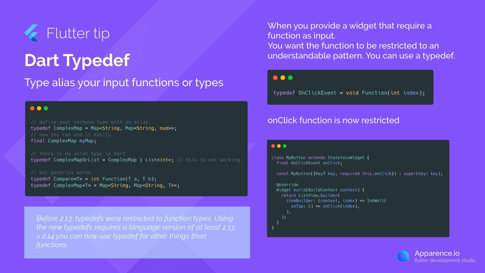 Dart Typedef  blog card image