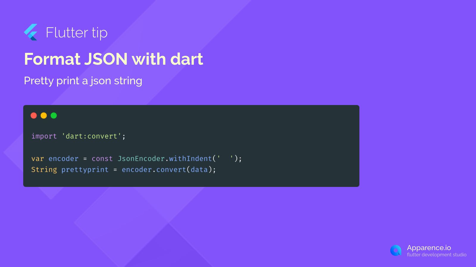 Format JSON with dart  blog card image