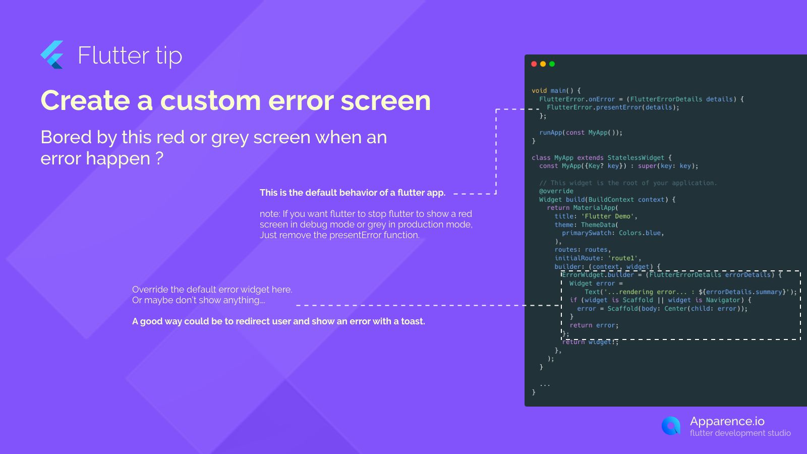 Create a custom error screen  blog card image