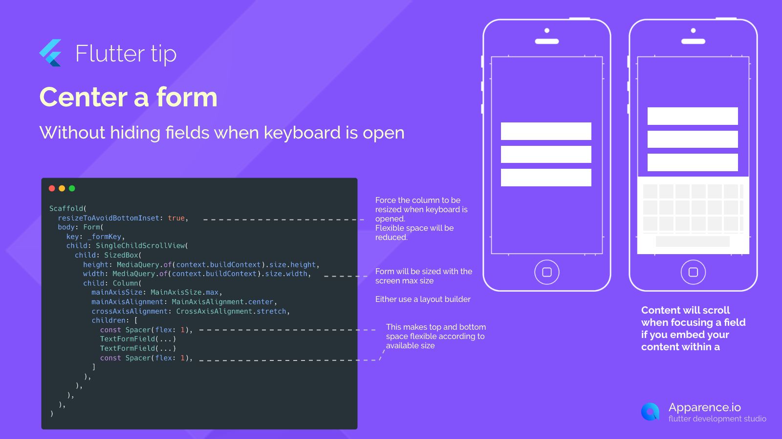 Center a form Without hiding fields when keyboard is open  blog card image