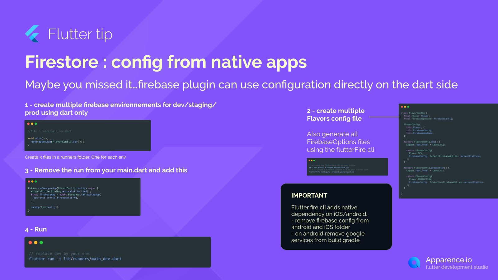 Firestore : config from native apps  blog card image